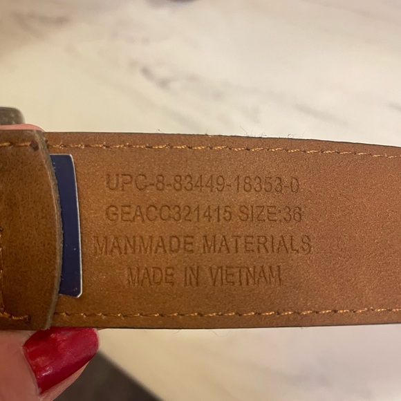 Men’s Brown Dress Belt, Size 36 - Picture 6 of 6